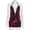 Wine red, variant on European and American women's fashion summer new solid color elegant sexy sequin metal buckle halter neck backless dress