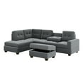 thumbnail image 6 of Orisfur. Sectional Sofa with Reversible Chaise Lounge, L-Shaped Couch with Storage Ottoman and Cup Holders, 6 of 9
