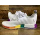 thumbnail image 2 of Adi - das NMD R1 Pride White Sneakers Size 11.5, 2 of 6