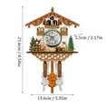 thumbnail image 2 of Cuckoo Cuckoo Wall Clock Chime Alarm Clock Retro Clock Wooden Living Room Clock, 2 of 5