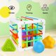 thumbnail image 3 of Juguetes para bebés de 1 a 2 años, Clasificador de formas de bebé, Juegos para bebés, Juegos educativos Montessori, Juguetes educativos para bebés de 6 a 18 meses, Regalo de nacimiento Sincero Electrónica, 3 of 5