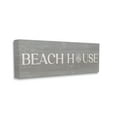 thumbnail image 3 of Stupell Industries Beach House Vintage Sign Rustic Shell Design Canvas Wall Art, 24 x 10, Design by Daphne Polselli, 3 of 5