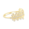 thumbnail image 3 of AFFY 1/2 Carat Round Cut White Natural Diamond Engagement Ring In 14K Yellow Gold (Clarity : I2-I3, Color : I-J, 0.5 Cttw) Size 10.5, 3 of 4