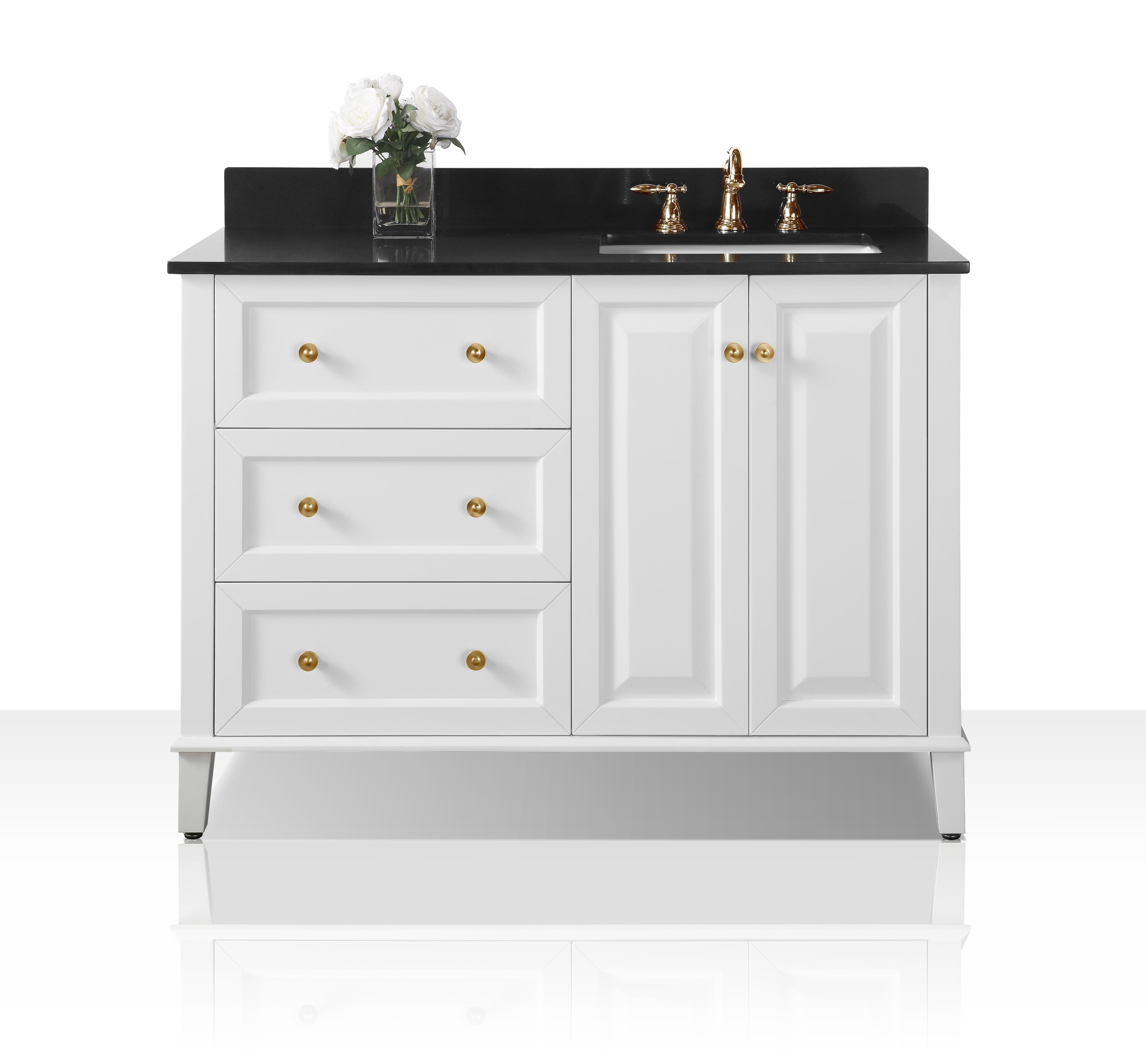 Ancerre Designs Hannah Right Side Vanity Set Walmart Com Walmart Com