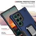thumbnail image 5 of Decase For Samsung Galaxy S22 Ultra Case 6.8 inch,Armor Shockproof Metal Magnetic Ring Stand Hard PC Cover,Blue, 5 of 7