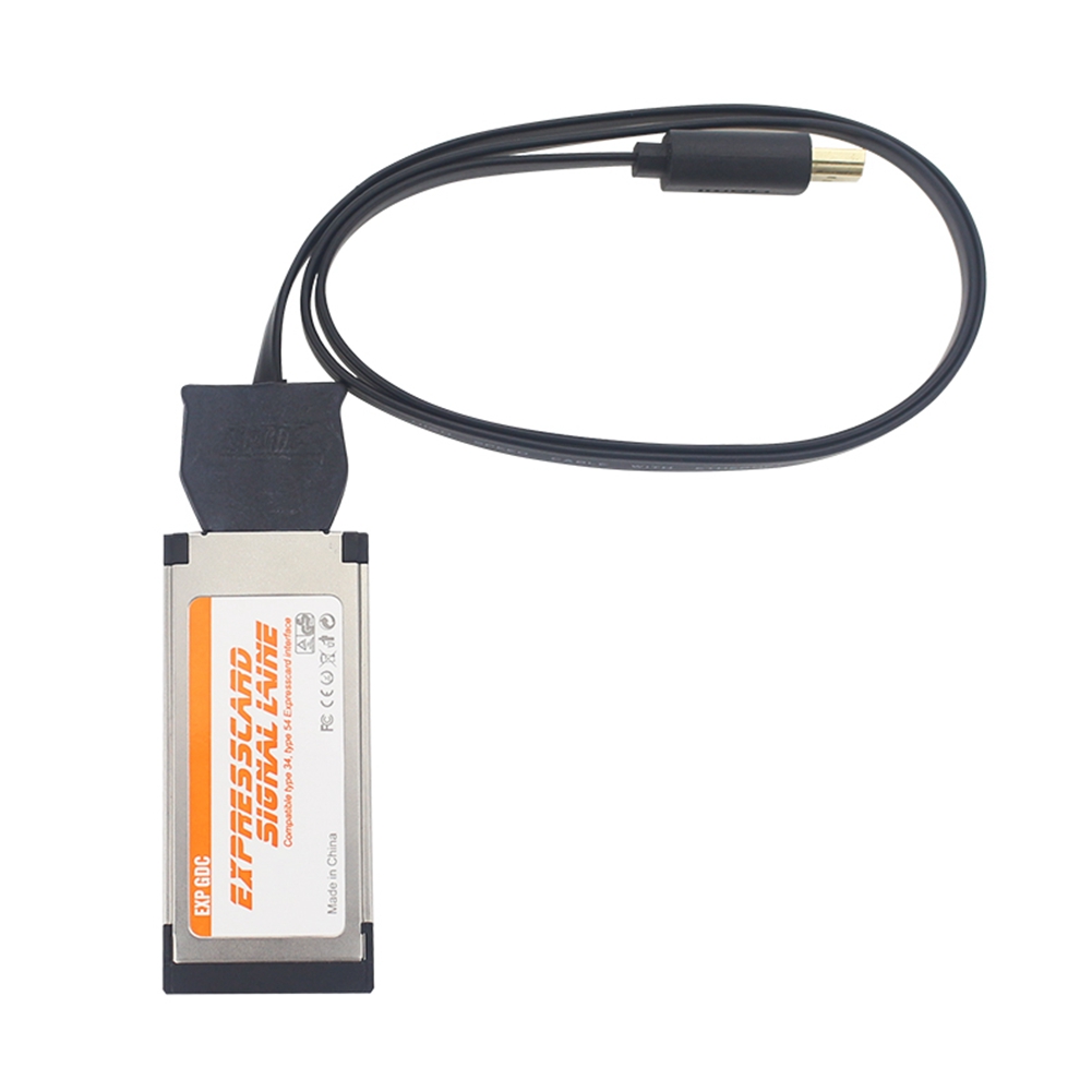 PCI E Video Card Docking Station External Laptop Dock Graphics Card Laptop Adapter with Expresscard Cable PCB+Plastic+Metal As shown