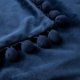 thumbnail image 3 of 2 fundas de almohada con forma de bola de color sólido - azul oscuro 45*45 Xemadio LRWJ223-28, 3 of 6