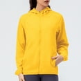 thumbnail image 3 of AherBiu Sports Jackets for Women Zip up Hooded Long Sleeve Lightweight Sunproof Outwear Solid Color, 3 of 6