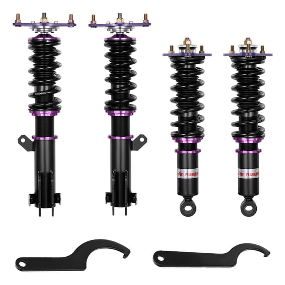 SPEEDWOW Coilovers Shocks Kits for 2006-2012 Mitsubishi Eclipse IV, 2004-2012 Mitsubishi Galant, 24 Levels Damper Adjustable Coilovers Suspension Struts Kit,Purple