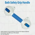 thumbnail image 3 of Mango de agarre de seguridad de baño Barras de agarre de ventosa para ducha de bañera de azulejos Jobar RET4776, 3 of 3