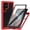 Red, variant on Galaxy S26 Ultra Case with Built in Screen Protector,Dteck Full-Body Shockproof Rubber Hybrid Protection Case Crystal Clear PC Back Cover for Samsung Galaxy S26 Ultra,Black