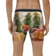 thumbnail image 4 of Rateoe Holiday Christmas Stars Print Men’s Underwear Boxer Briefs Soft Comfortable Underwear Boxer Briefs, Long Leg Briefs,Anti-chafing Boxer Briefs, 4 of 7