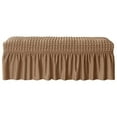 thumbnail image 1 of Bench Cover,Stretch Seat Case Protector,Elastic Chair Covers,Piano Bench Cushion Light Coffee, 1 of 9