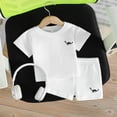 thumbnail image 5 of WhouRiu Boys Casual Embroidery Outfits Short Sleeve Tees And Shorts Sets Baby Summer Cute Clothes, 5 of 9
