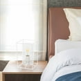 thumbnail image 4 of Lalia Home White Framed Table Lamp with Clear Cylinder Glass Shade&amp;#44; Small, 4 of 4