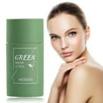 Green Tea Purifying Stick Mask Oil Control AntiAcne Eggplant Solid Fine Green(Clearance