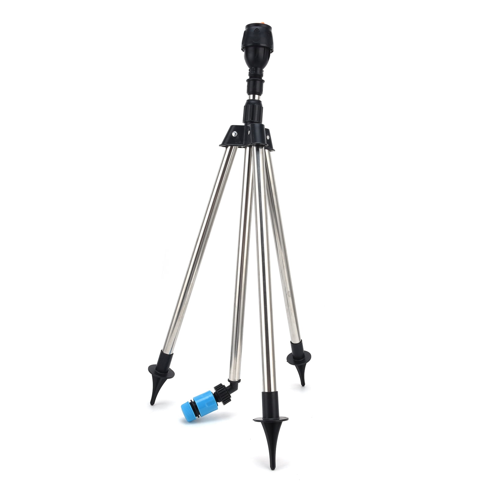 Tebru Tripod Sprinkler 360° Rotating Lawn Sprinkler, Stainless Steel Multi-Purpose