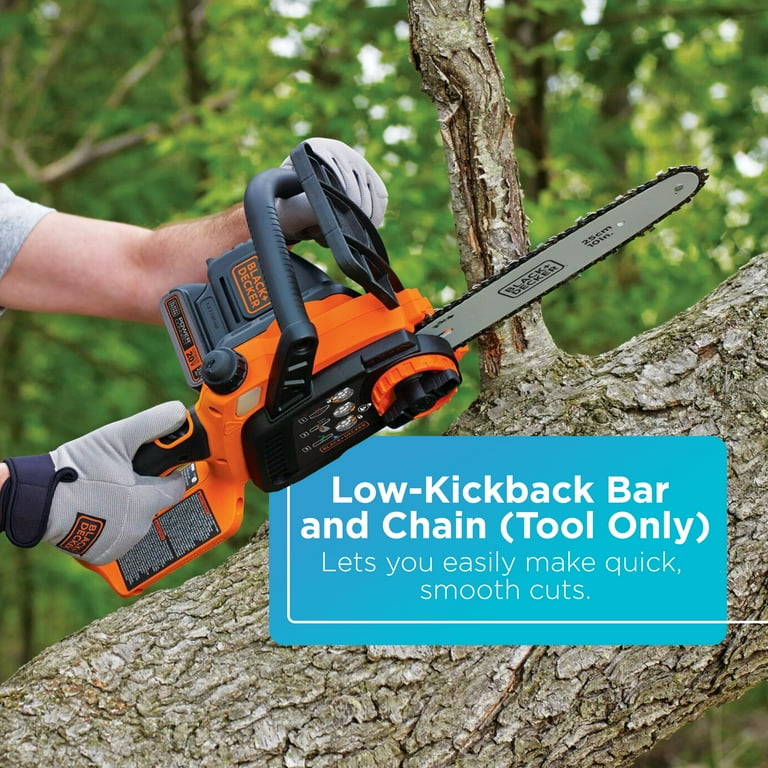 BLACK DECKER 20V MAX Cordless Chainsaw 10 Inch Tool Only LCS1020B