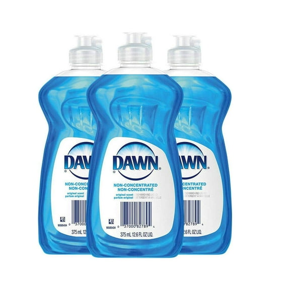 Dawn Non Concentrated Original Dishwashing Liquid, 12.6 Fluid Ounce 3 Per Order Packaging May Vary