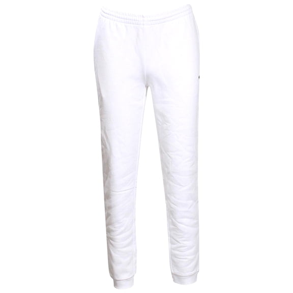 Men's Lacoste White Tapered Fit Fleece Trackpants - 7/2XL