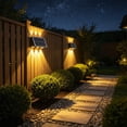 thumbnail image 2 of AuroraX Motion Sensor Solar Wall Light Outdoor Solar Lights for Yard Decorative Wireless LED Security Waterproof Patio Garage Porch Lamp Black, 2 of 6