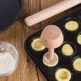 thumbnail image 4 of Double Headed Wooden Egg Tart Bottom Mould Rolling Pin Kitchen Gadget DIY Tools, 4 of 4