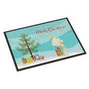 Carolines Treasures CK4484MAT Parisian Trumpeter Canary Merry Christmas Door Mat Indoor Rug or Outdoor Welcome Mat 18x27