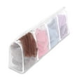 thumbnail image 1 of Whitmor Mesh Hosiery Wash Bag White 4-Compartment, 1 of 4
