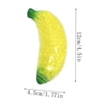 thumbnail image 2 of Realistic Banana Squishy Toy, Yellow Bead Filled Half Clear Curved Squeeze Ball, Cute Fruit Stress Ball Fidget Toys for Anxiety Relief, Party Favors & Holiday Gifts, 2 of 4
