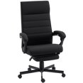 thumbnail image 1 of Vinsetto High-Back Office Chair Linen Computer Desk Chair Black, 1 of 10