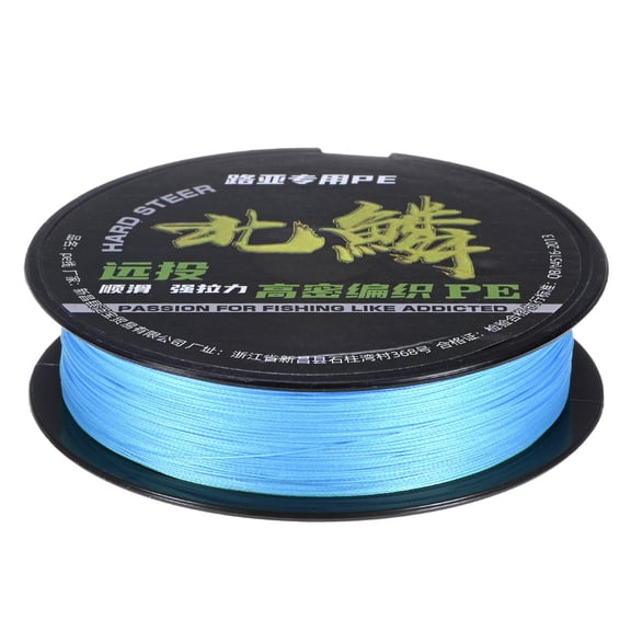Uxcell Braided Fishing Line, 164 Yards 0.23mm Dia Abrasion Resistant Colored Fishing Line 8 Strand Zero Stretch [Blue]