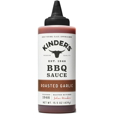Kinder's Roasted Garlic Barbecue Sauce, 15.5 oz (6 Pack)