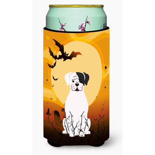 ""Caroline'S Treasures Halloween White Boxer Cooper Tall Boy Bebida Aislador Hugger Bb4380Tbc Multicolor""