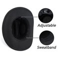 thumbnail image 4 of Sombrero de vaquero Bawnhaw de fieltro Fedora Vintage Rodeo Outback negro, 4 of 7