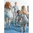 thumbnail image 2 of Dinosaur Union Suit Boys & Girls one piece Pajamas T-Rex on Rear Flap, 2 of 5