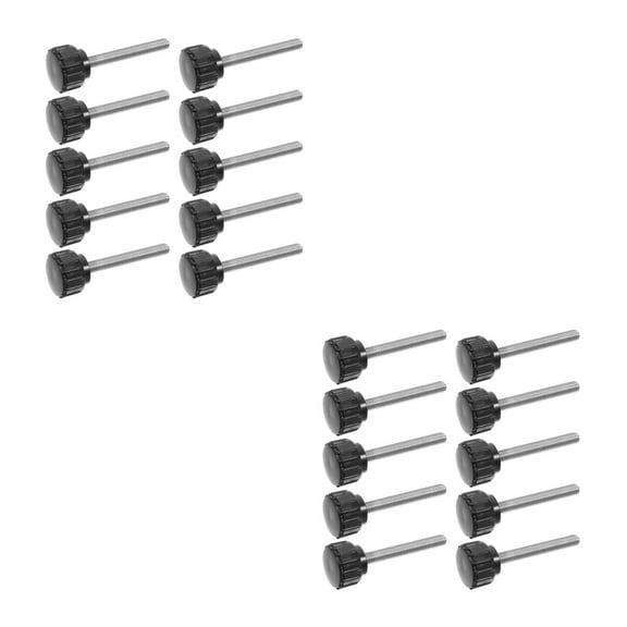 MLINS 20 PCS Clamping Screw Knurled Handle Bolts Stainless Steel Knurled Thumb Screws for Precision Machinery and Secure Monitor Mounting (M4x30mm)