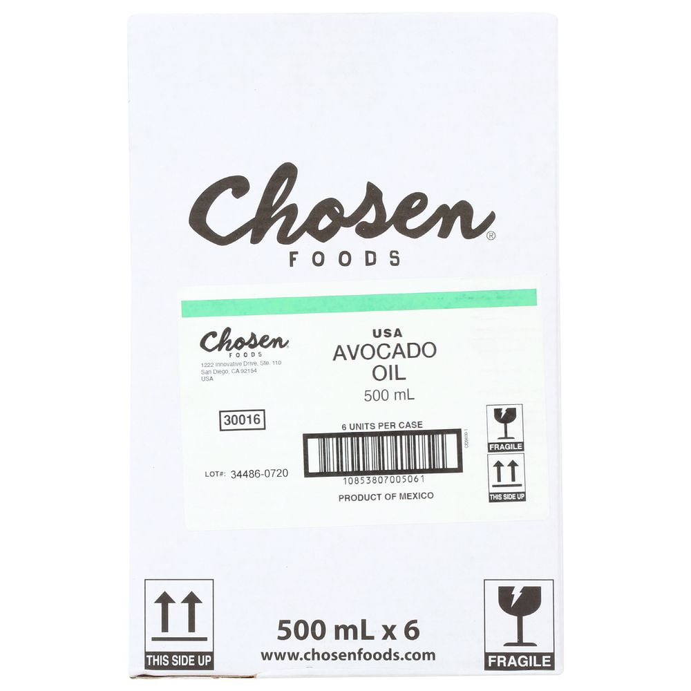 Chosen Foods Avocado Oil, 16.9 Fluid Ounce -- 6 per Case.