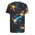 thumbnail image 5 of Gamivast Graphic T Shirts Short Sleeve Abstract Star T-Shirts Lightweight Soft Cool Summer Shirts Regular Fit Crew Neck Sparkle Print Vacation Party Festival, 5 of 5