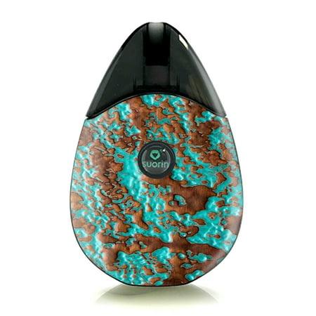Skin Decal For Suorin Drop Vape Blue Copper Patina Skin Decal For Suorin Drop Vape Blue Copper Patina
