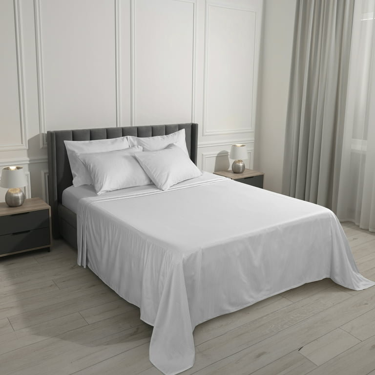 ★KEER★ めなり 8袋セット Serta King 85-Thread-Count Microfiber White Bed-Sheet 1639498 at