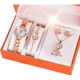 thumbnail image 1 of Savefree Juego De Reloj Y Joyas En Caja De Elegante 5 Piezas Color De La Correa Oro Rosa, 1 of 8