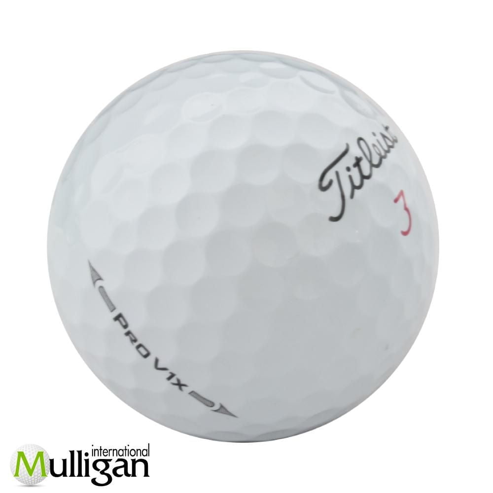 Mulligan - 48 balles de golf récupérées Titleist Pro V1x générations antérieurs 5A, Blanc