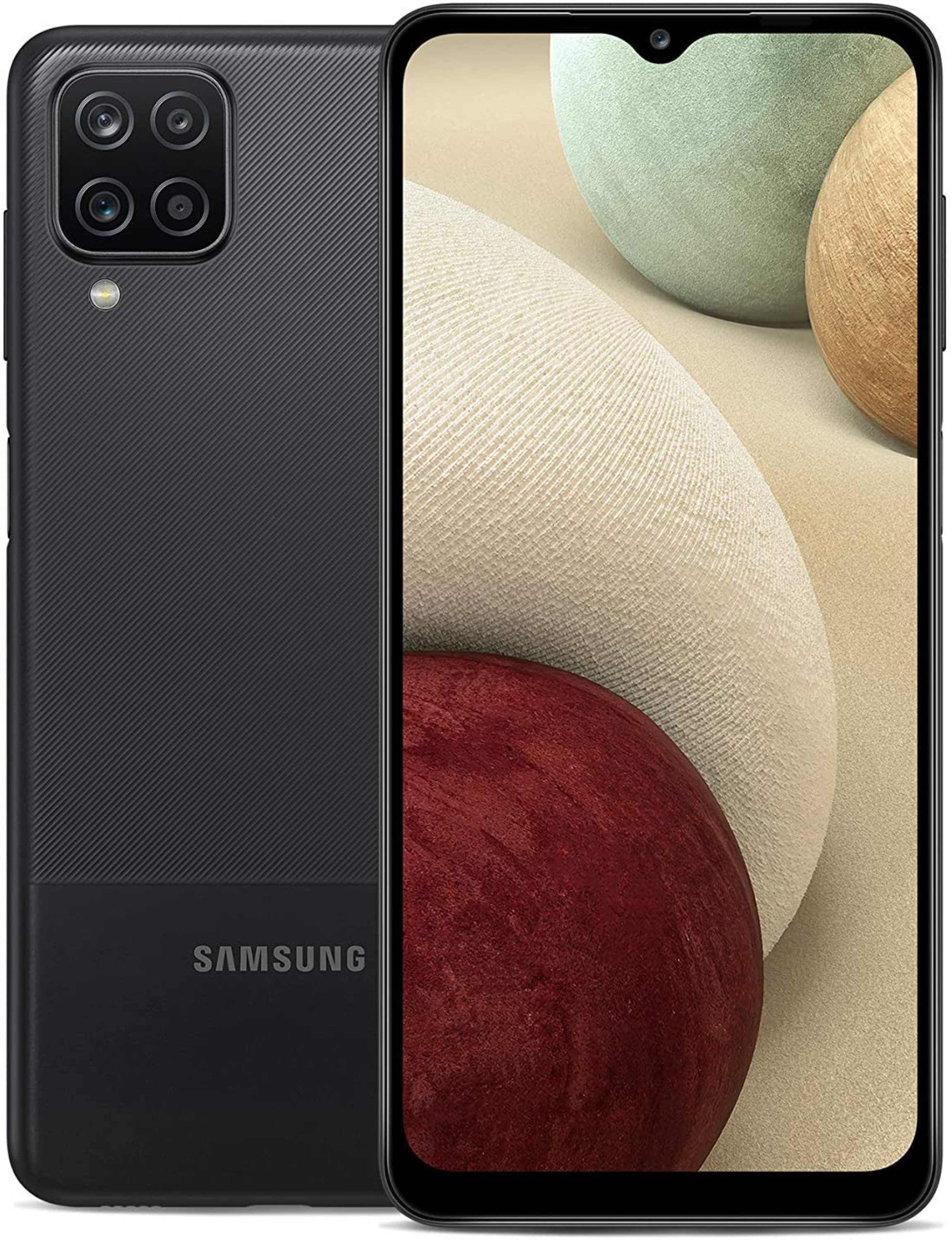 SAMSUNG Galaxy A12 A125U 32GB GSM / CDMA Unlocked Android Smartphone (US Version), Black - image 2 of 10
