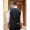 thumbnail image 3 of COOFANDY Men's Business Suit Vest Casual Dress Vest Slim Fit Formal Waistcoat, 3 of 8
