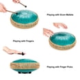 thumbnail image 4 of Tambor HOPWELL de acero, 15 notas, 30 cm, con libro de música, malaquita, 4 of 9