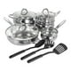 thumbnail image 1 of Batería de Cocina Gibson Home Batería de Cocina 12 Pz Acero Inoxidable Inducción Ancona, 1 of 3