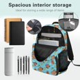 thumbnail image 3 of Yuyamidu Cute Capybara Kids Backpack with Lunch Box Girls Boys 5-6/7-8 School Bag and Lunch Bag Pencil Case Set of 4 Back to School Bookbag for Student, Blue, 3 of 6