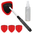 thumbnail image 1 of Outil de Nettoyage de Pare-Brise de Décoration Auto avec Poignée Extensible et 4 Brosses en Microfibre Réutilisables pour Voitures Bleu, 15.9 Po 21 Po, 1 of 4