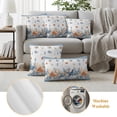 thumbnail image 5 of Outdoor Pillow Covers 20x12 Set of 2, Orange Blue Starfish Coastal Waterproof Patio Throw Pillow Covers for Couch Sofa Chair, Summer Beach Coral Shell Nautical Pillowcases for Throw Pillows, 5 of 9