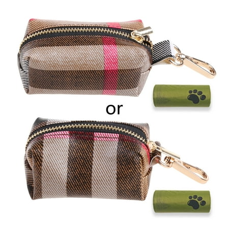 

HeroNeo Dog Poop Bag Holder Purse Leash Attachment Waste Bag Dispenser Fits Most Dog Leash Portable for Hand Free Walking